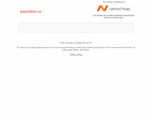 Tablet Screenshot of peaudane.us
